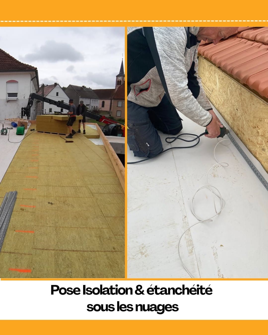 Zinguerie et étanchéité de toiture, chantier Neu Trasanit